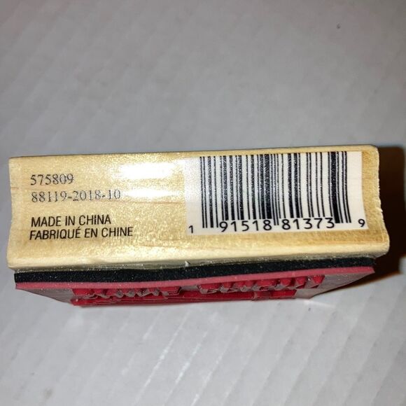 CRAFT SMART Shine Bright Rainbow Shooting Star Wood Rubber Stamp 2.5 x 2.5 inch - Picture 6 of 7